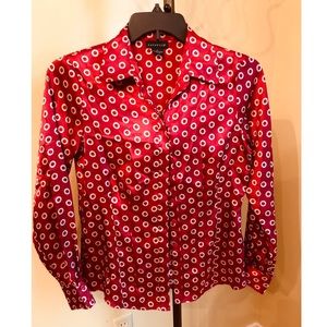 Rafaella Red Button Down